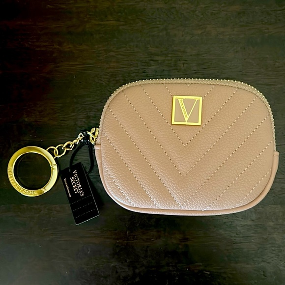 🍾 Champagne Rose Gold Cardholder On Keychain Victoria Secret NWT - Picture 2 of 10